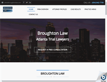 Tablet Screenshot of broughtonlaw.com